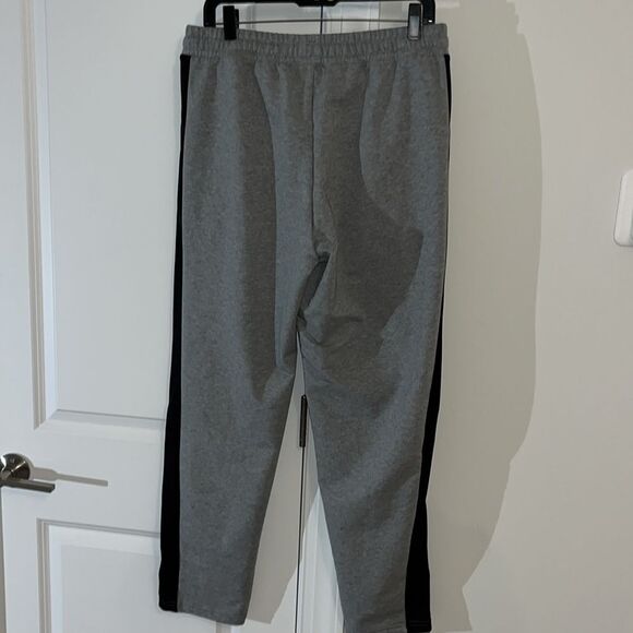 New Dynamic Mesh Panel Gray Puma IconTrack Jogger Jog Casual Pants Sweatpants L - Picture 2 of 5